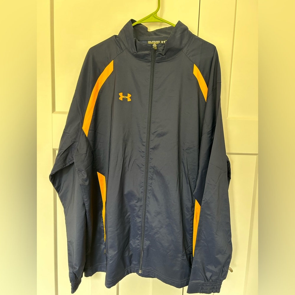 Under Armour Men's Performance Jacket in Navy and Yellow